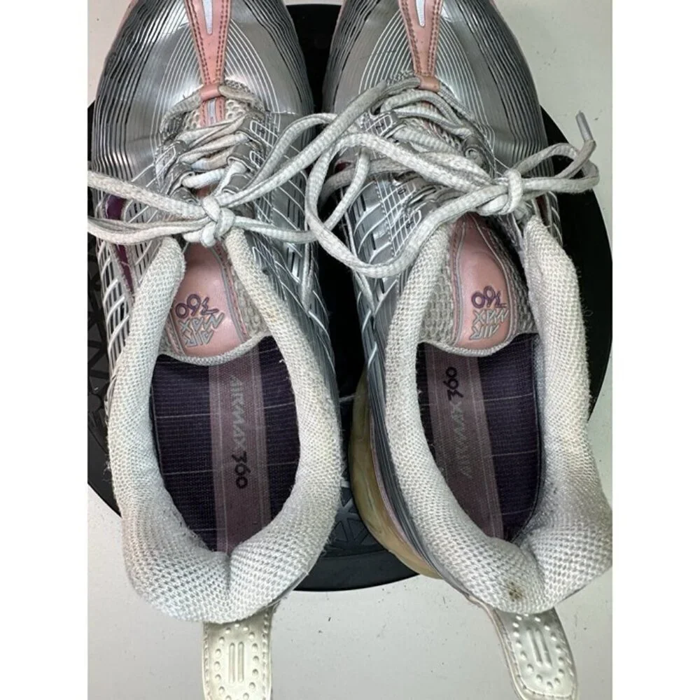 Nike 310909-051 Air Max 360 Women's Silver & Pink Sneakers Sz 8.5 US - Picture 10 of 12